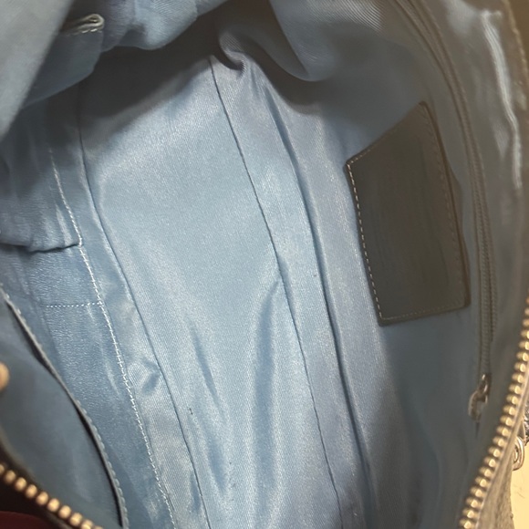 Coach 2008 Black Leather Shoulder/Duffle Bag C0882-F12321 - Picture 14 of 16